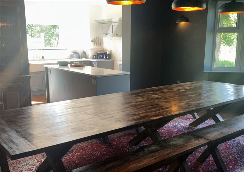 This is the dining room at The Retreat at Glanrannell Park House, Llansawel