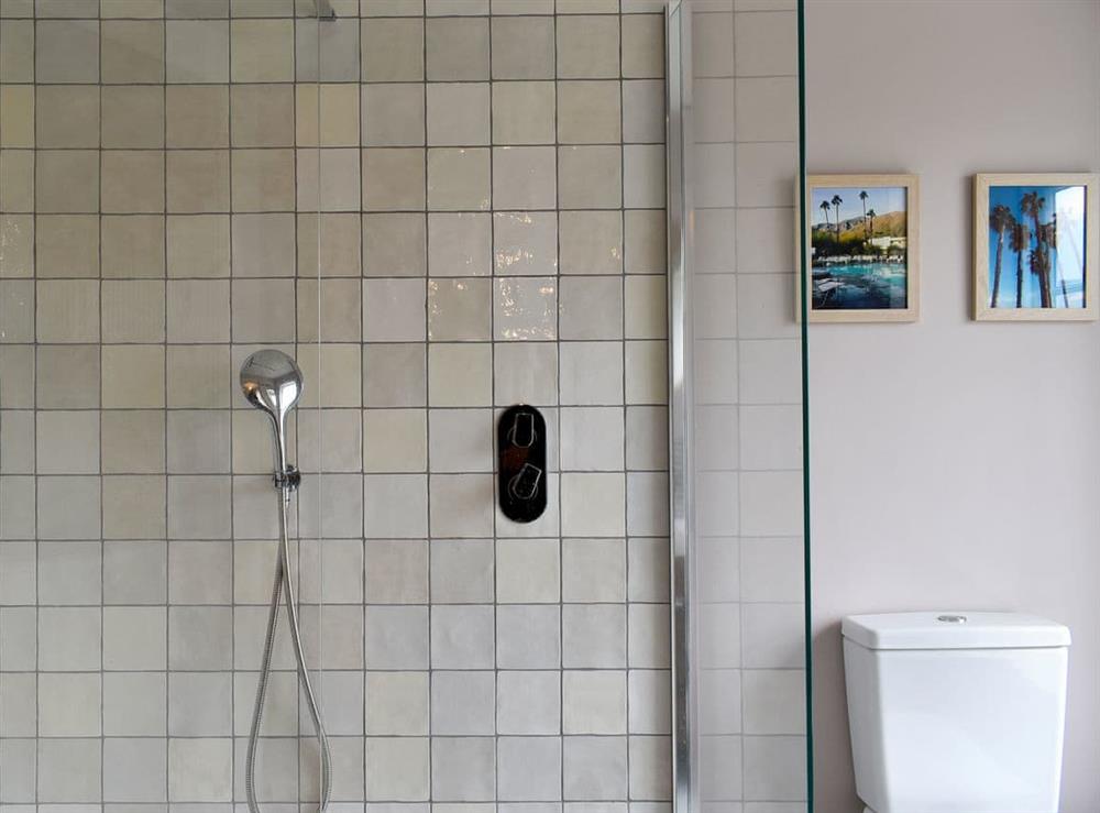 Shower room at The Retreat in Burton Bradstock, near Bridport, England