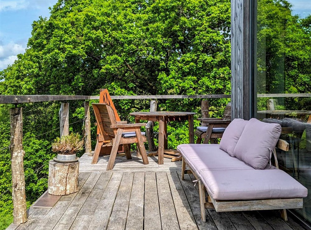 Terrace at The Retreat in Doddiscombsleigh, near Exeter, Devon