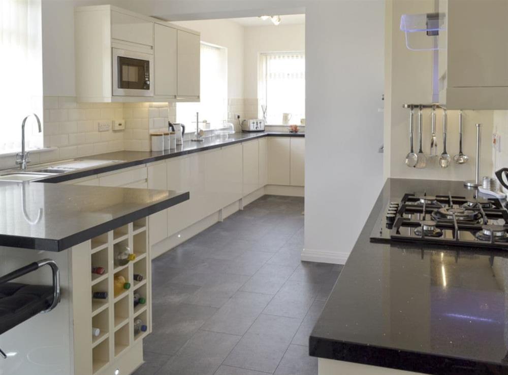 Large contemporary kitchen at The Retreat in Hunmanby, near Filey, North Yorkshire