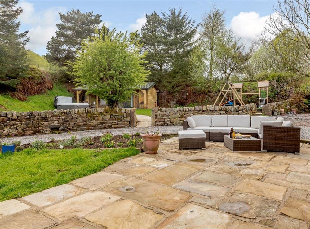 Patio at The Retreat in Load Brook, near Sheffield, South Yorkshire