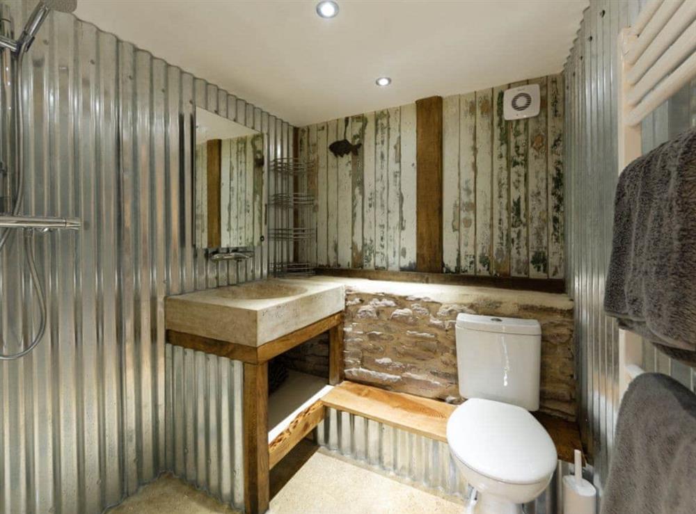 En-suite at The Retreat in Longhope, near Gloucester, Gloucestershire, England