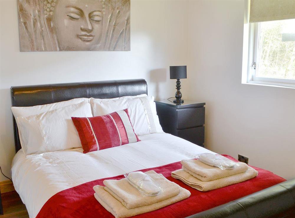 Comfortable double bedroom at The Retreat in Otterburn, near Bellingham, Northumberland