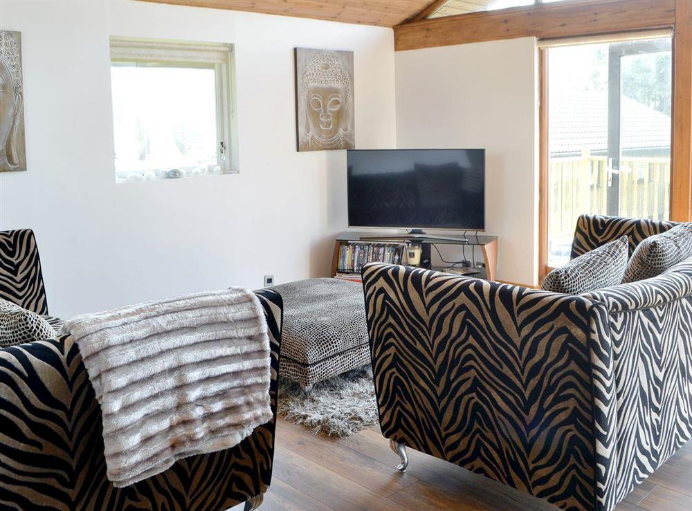 Cosy living area at The Retreat in Otterburn, near Bellingham, Northumberland