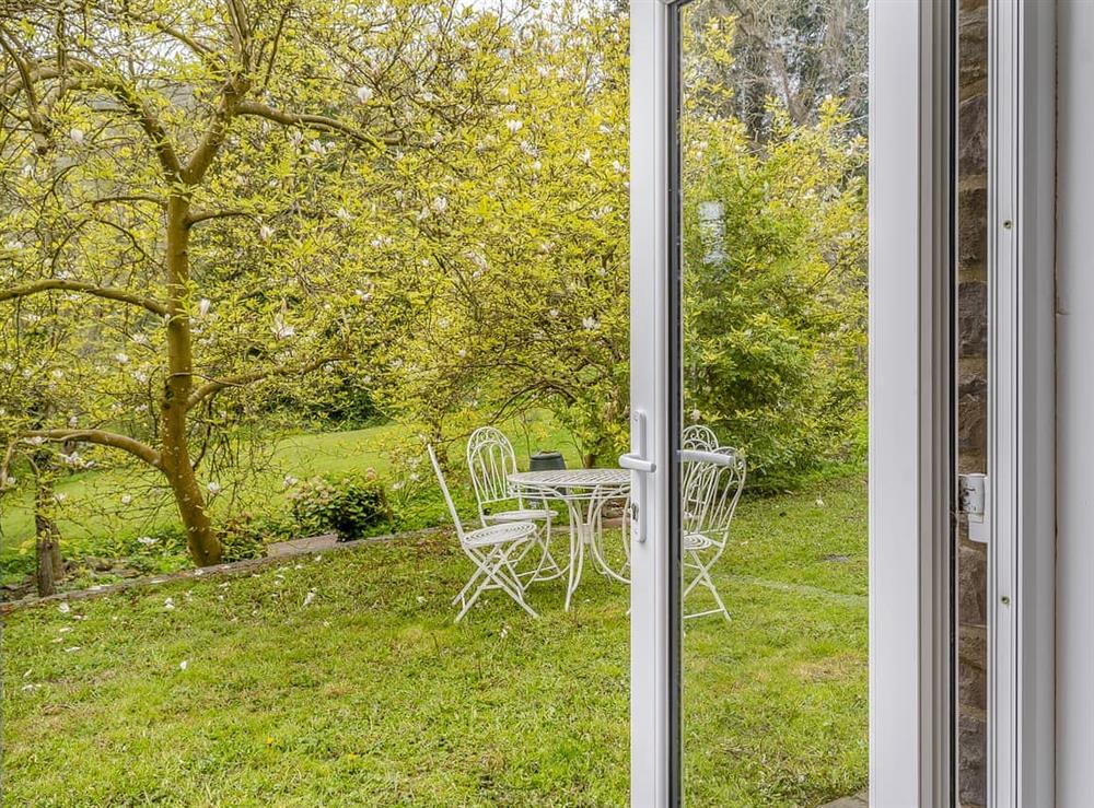 Outdoor area at The Retreat in Pandy, near Abergavenny, Gwent