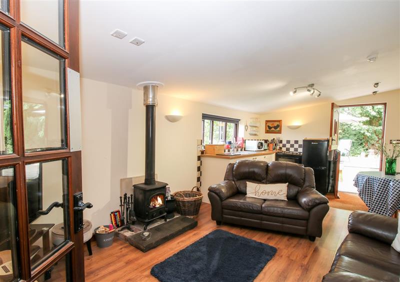Enjoy the living room at The Retreat, Pedairffordd near Llanrhaeadr-Ym-Mochnant