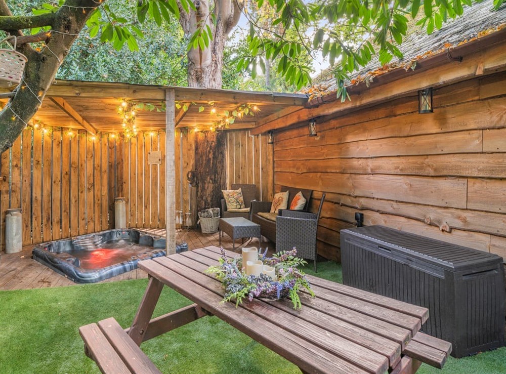 Terrace at The Retreat in Ringwood, New Forest, Hampshire