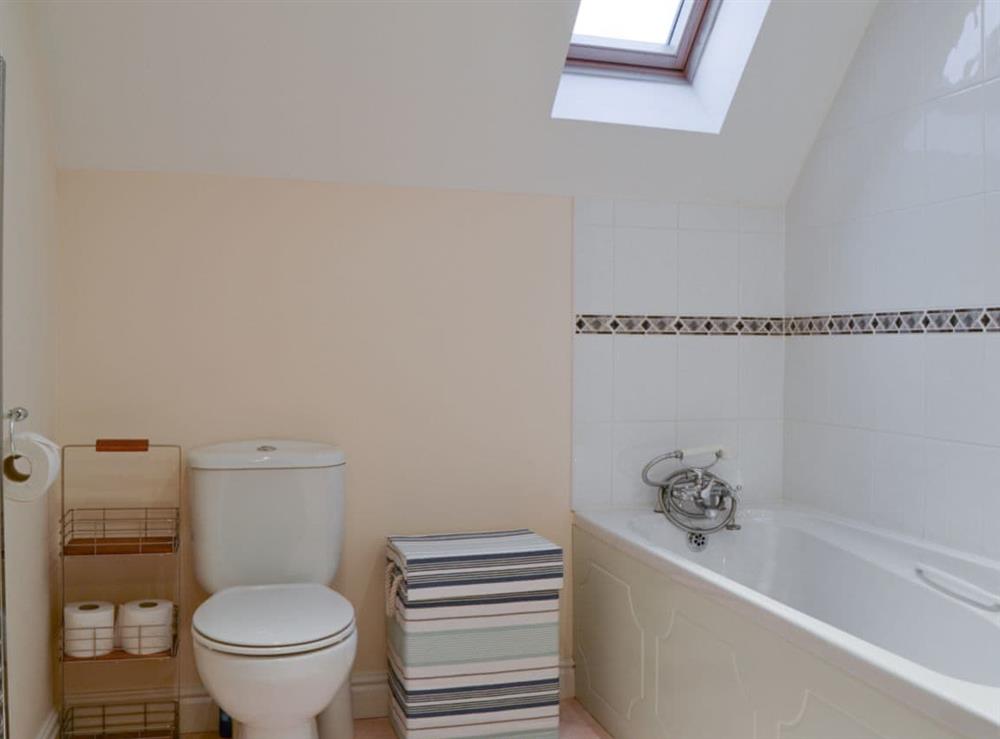 Bathroom with shower over bath at The Retreat in Ryde, Isle of Wight