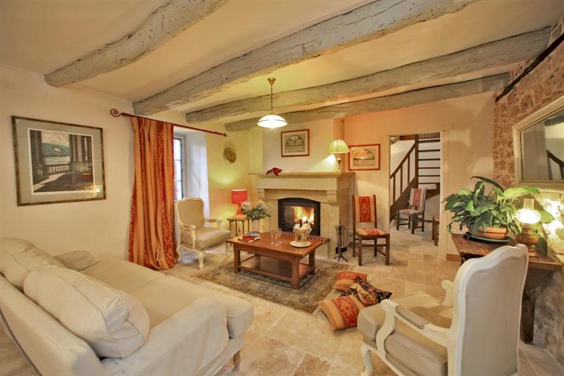 Living room at The Retreat, Sarlat, France