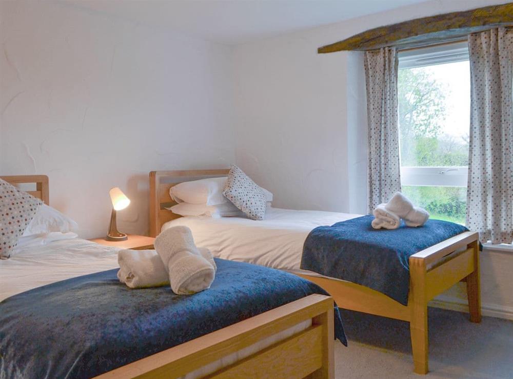 Twin bedroom at The Retreat in Sunderland, near Cockermouth, Cumbria