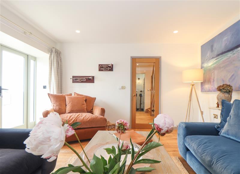 Relax in the living area at The Riblows, Cape Cornwall, Bollowal near St Just