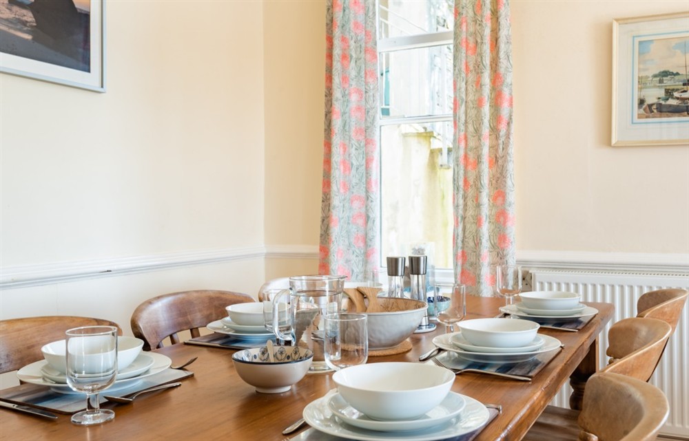 The dining room at The Ridings in Salcombe