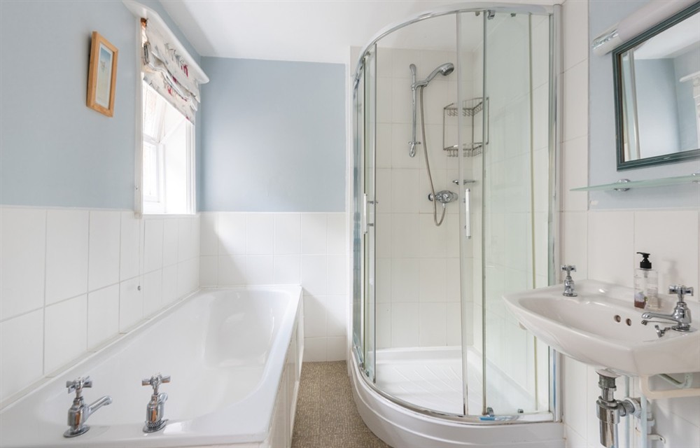 This is the bathroom at The Ridings in Salcombe