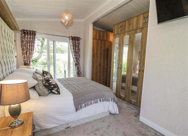 One of the bedrooms at The Rivendale Lodge, Pwllheli