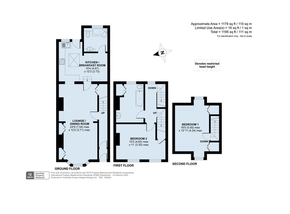 Floor plan at The River House in Arundel, West Sussex