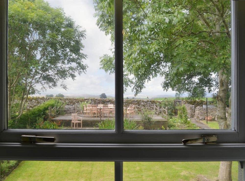 Great view over the garden from the master bedroom at The Rockery in Shap, near Penrith, Cumbria