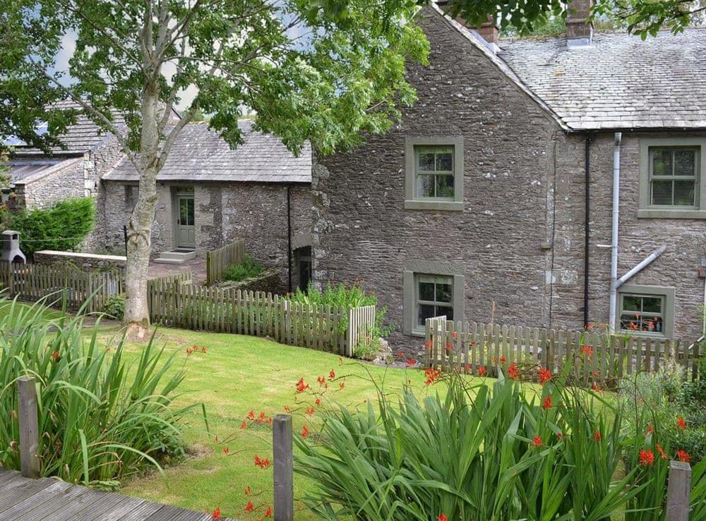 The cottage has a lovely large garden at The Rockery in Shap, near Penrith, Cumbria