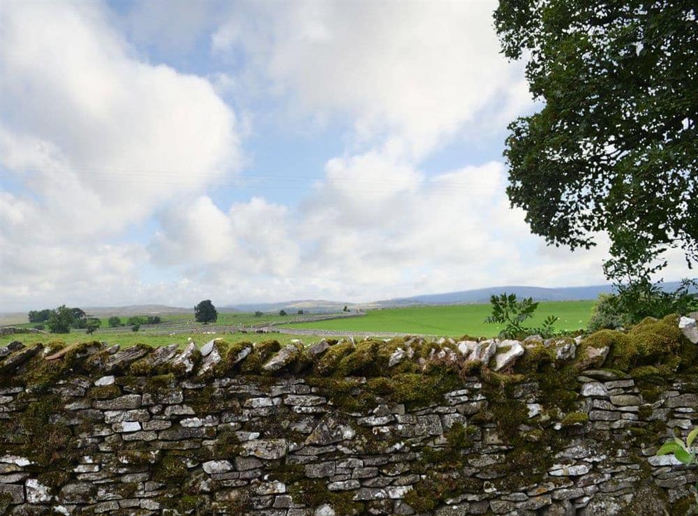 There are expansive views over rural countryside towards the distant hills at The Rockery in Shap, near Penrith, Cumbria