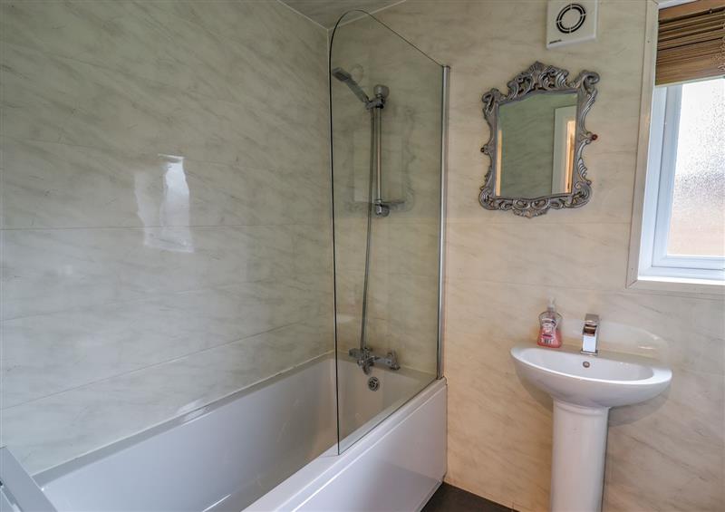 This is the bathroom at The Roe, Llanerch Park near St Asaph