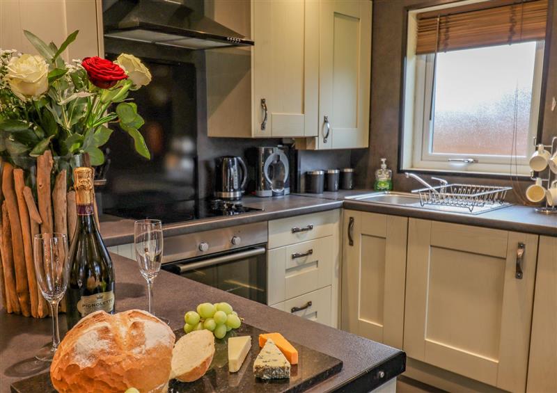 This is the kitchen at The Roe, Llanerch Park near St Asaph