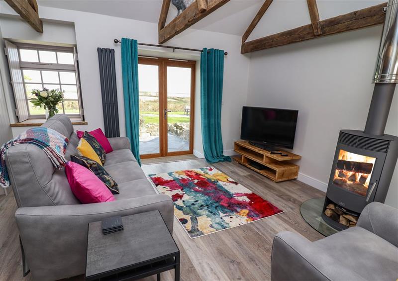 Relax in the living area at The Roost, Porthallow