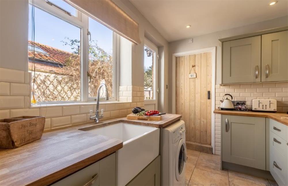 Ground floor: kitchen with stable door to garden at The Roost, Titchwell near Kings Lynn
