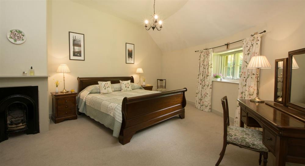 One of the double bedrooms at The Round House in Bury St Edmunds, Suffolk