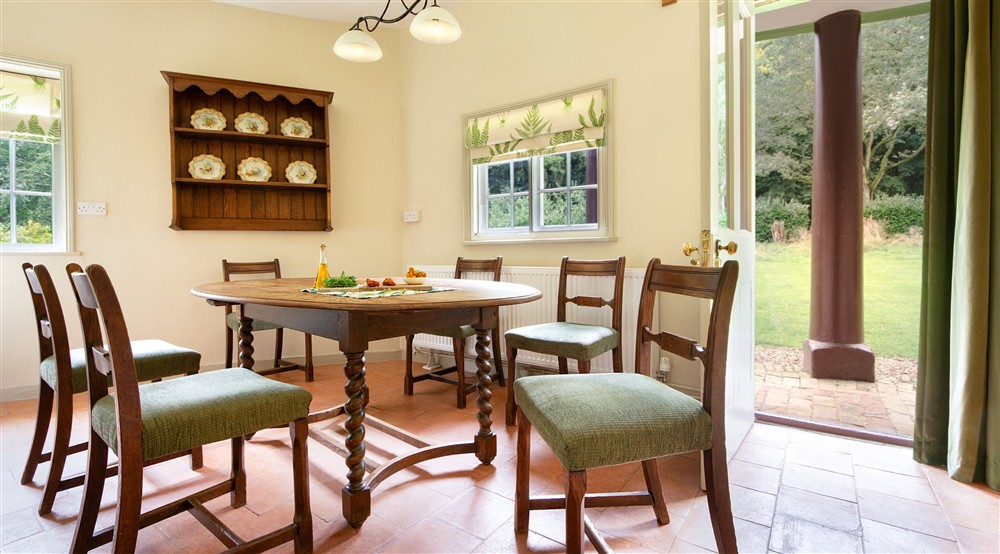 The dining area at The Round House in Bury St Edmunds, Suffolk