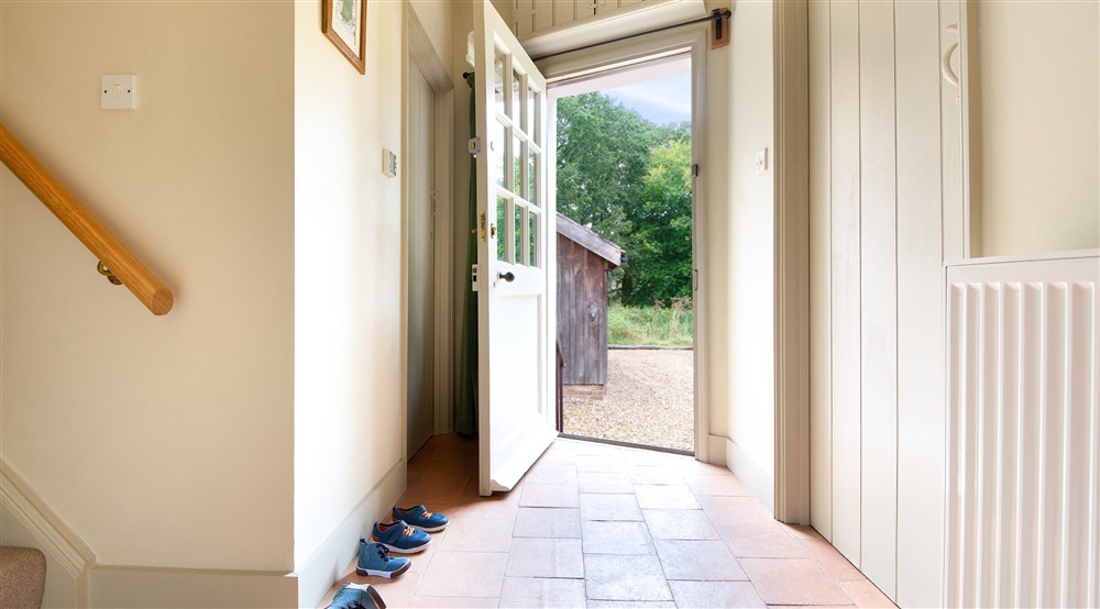 The entrance hall at The Round House in Bury St Edmunds, Suffolk