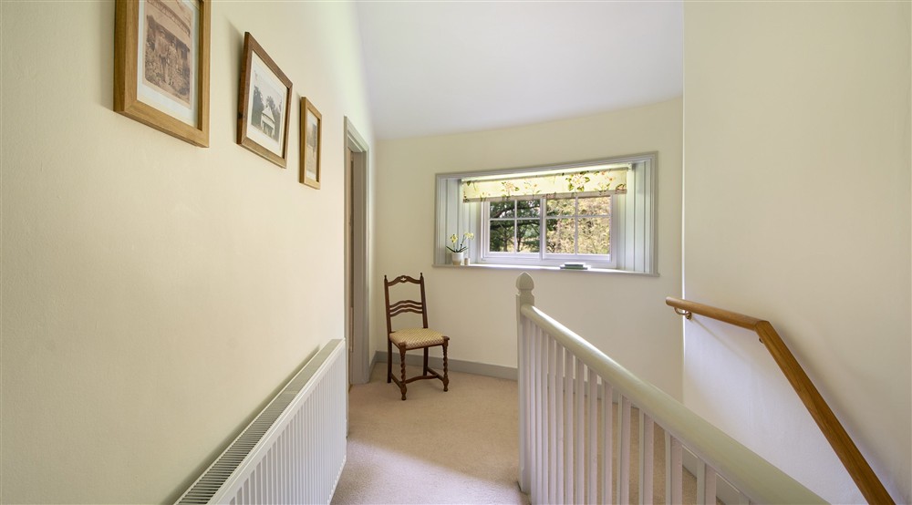 The first-floor hallway at The Round House in Bury St Edmunds, Suffolk