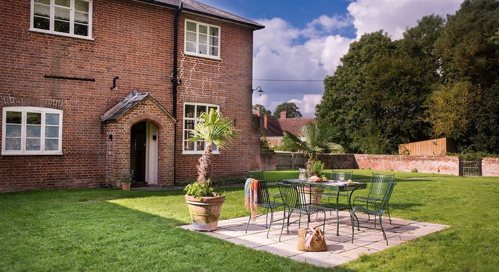 The garden at The Round House in Bury St Edmunds, Suffolk