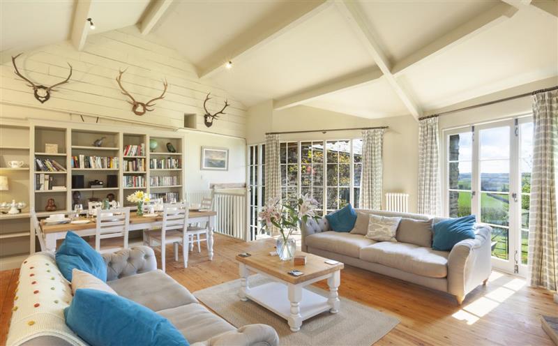 The living room at The Round House, Nr Dulverton
