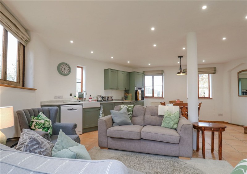 Relax in the living area at The Round House, Wardington near Chacombe