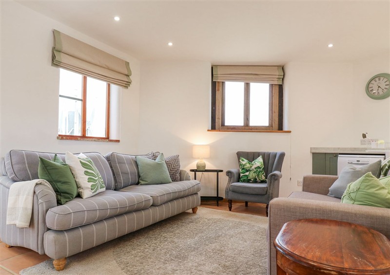 The living area at The Round House, Wardington near Chacombe