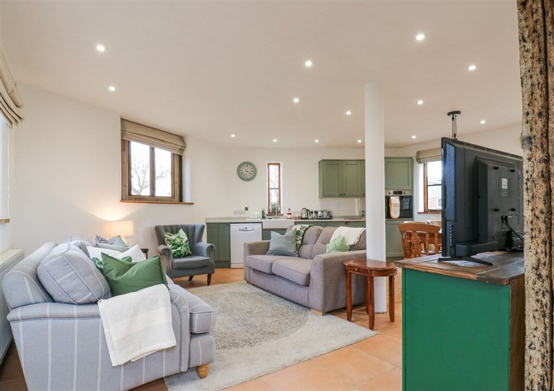 The living room at The Round House, Wardington near Chacombe