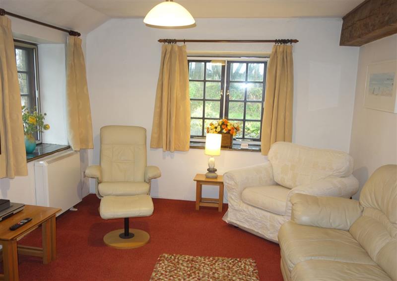 Enjoy the living room at The Roundhouse, Warbstow near Launceston