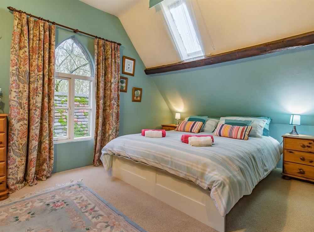 Double bedroom at The Saddlery in Shirley, near Ashbourne, Derbyshire