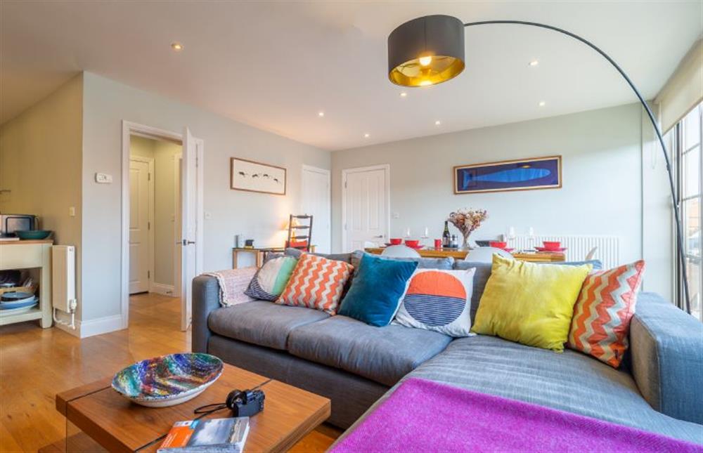 Large open-plan living space at The Sail Loft, Aldeburgh