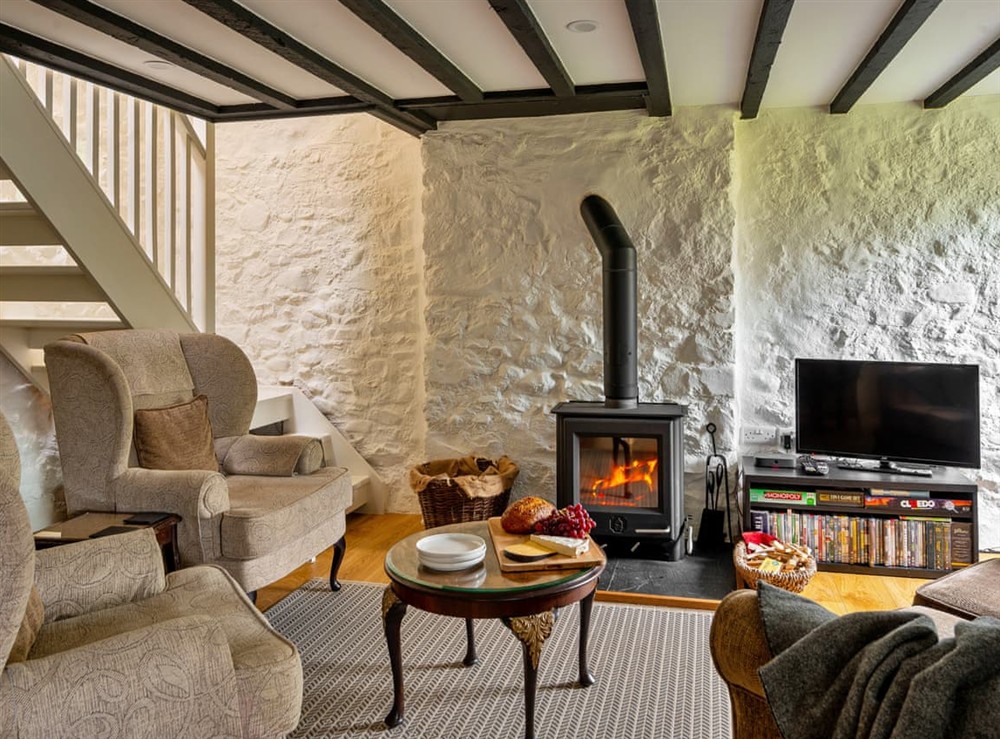 Living area at The Sail Loft in Dolgellau and Coed y Brenin Forest Park, Gwynedd