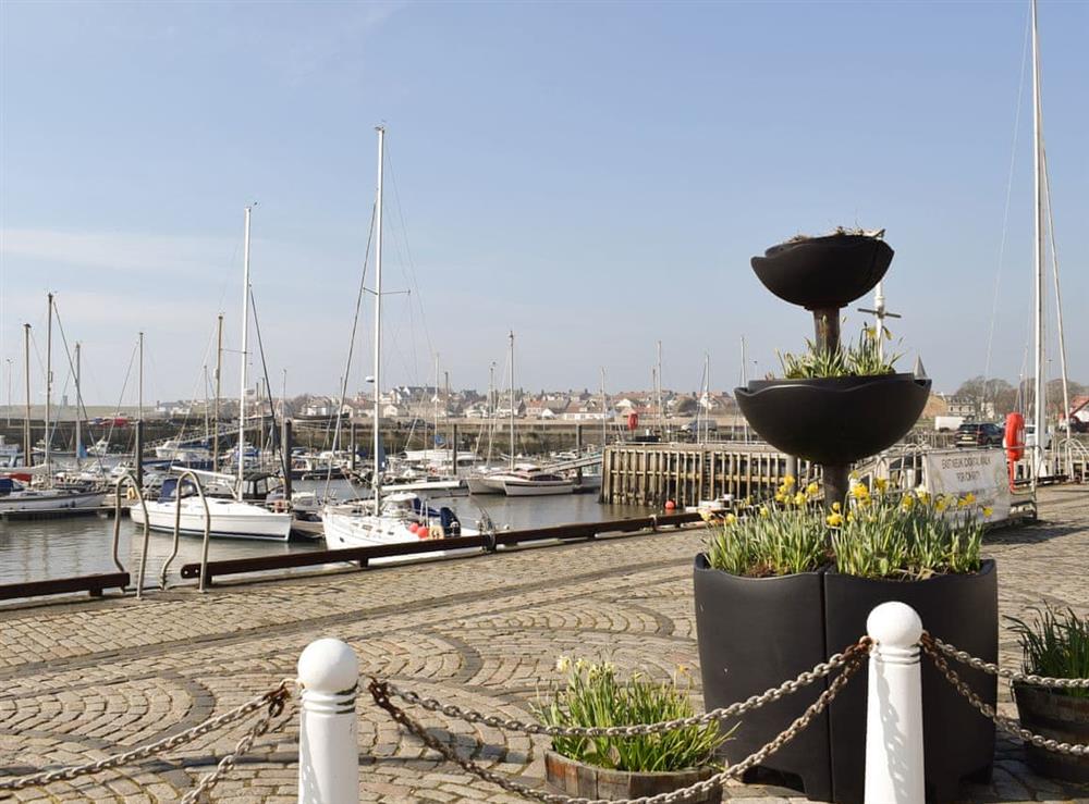 Promenade area near the harbour at The Sailmakers Loft in Anstruther, Fife