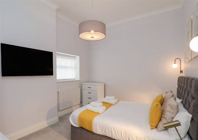 One of the bedrooms at The Salisbury Apartment 103, Scarborough