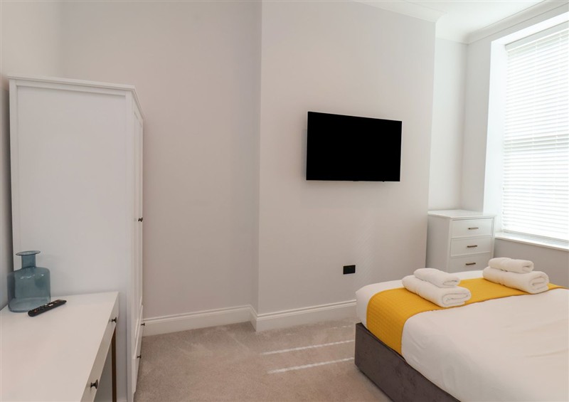 This is a bedroom at The Salisbury Apartment 104, Scarborough