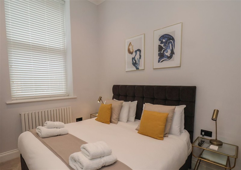 One of the bedrooms at The Salisbury Apartment 105, Scarborough