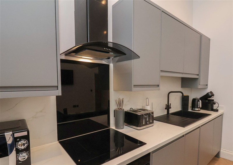The kitchen at The Salisbury Apartment 105, Scarborough