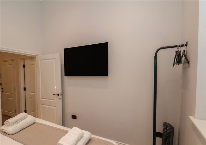 This is a bedroom at The Salisbury Apartment 105, Scarborough
