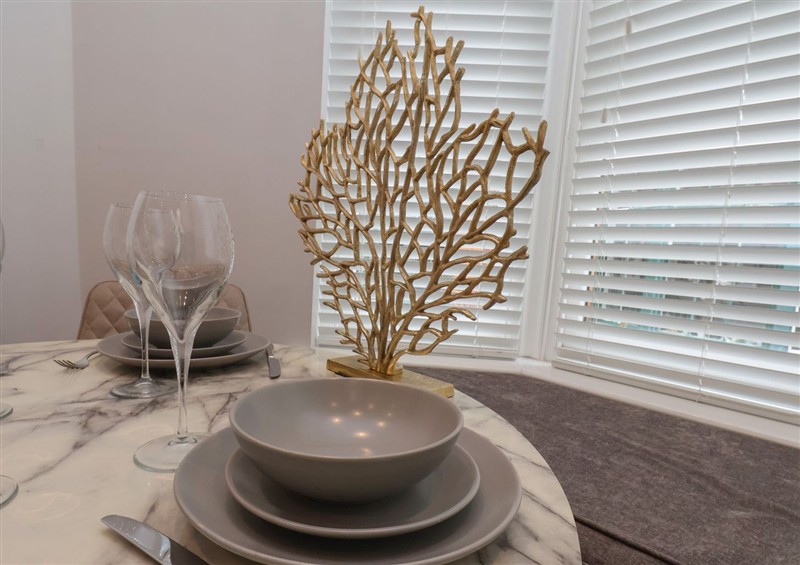 This is the dining room at The Salisbury Apartment 105, Scarborough