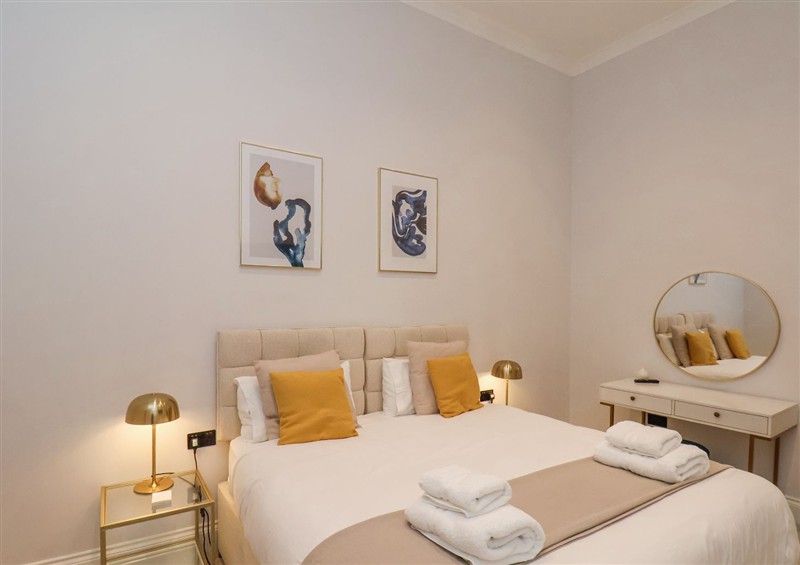 One of the bedrooms at The Salisbury Apartment 106, Scarborough