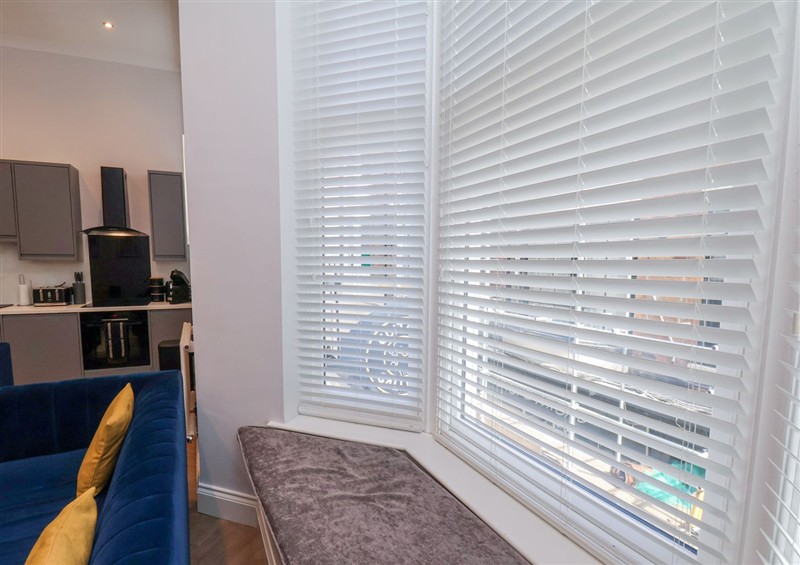 Relax in the living area at The Salisbury Apartment 106, Scarborough