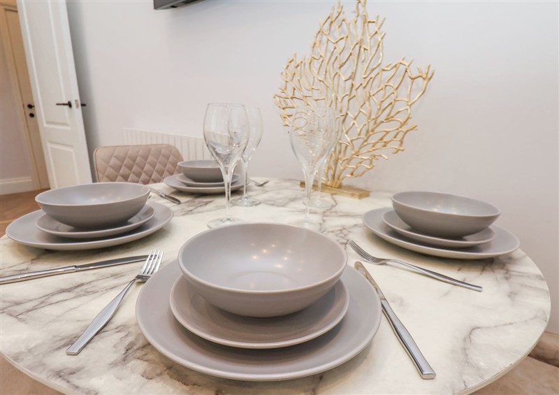 The dining room at The Salisbury Apartment 106, Scarborough