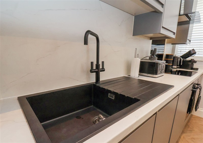 This is the kitchen at The Salisbury Apartment 106, Scarborough